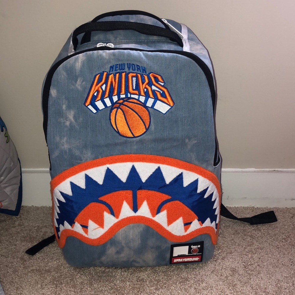 New York Knicks Sprayground Shark Backpack